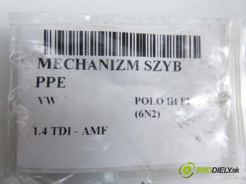 VW POLO (6N2) HB 2001 55,00 1.4 TDI - AMF 1422,00 Mechanizmus okien 6N3959802D ; 6N4837402K