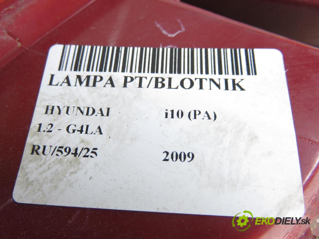 HYUNDAI i10 (PA) HB 2009 57,00 1.2 16V - G4LA 1248,00 Svetlo pravé zadné 924020X0XX