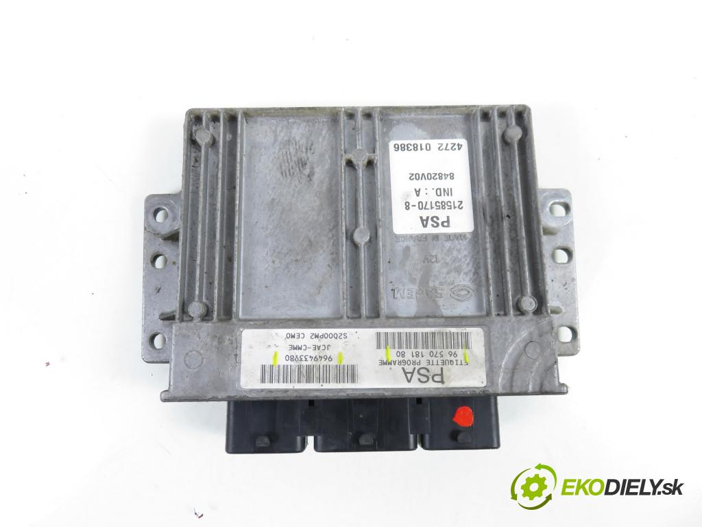 CITROEN C3 I (FC_) HB 2004 54,00 1.4 i - KFV (TU3JP) 1360,00 Riadiaca jednotka Motor 9657018180 ; 9649433980