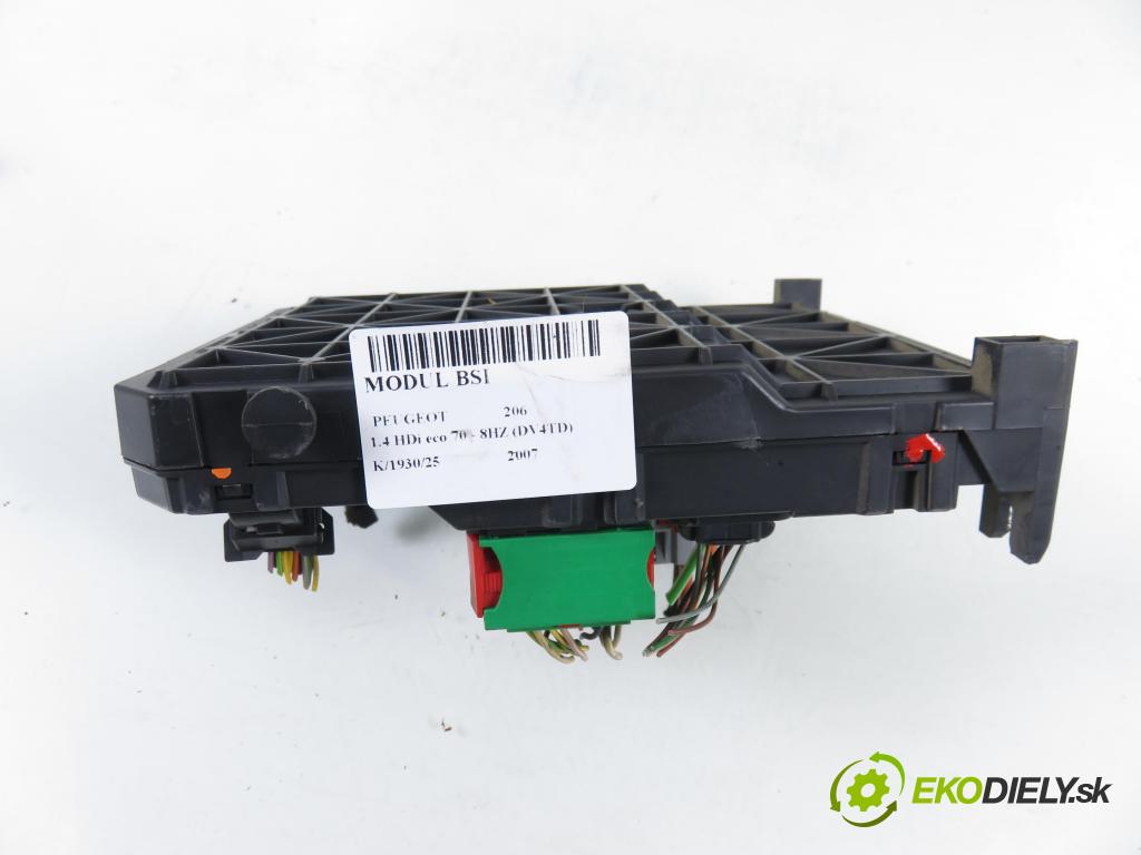 PEUGEOT 206 liftback (2A/C) HB 2007 50,00 1.4 HDi 8V 70 - 8HZ 1398,00 MODUL BSI S118085220F ; 9657999780