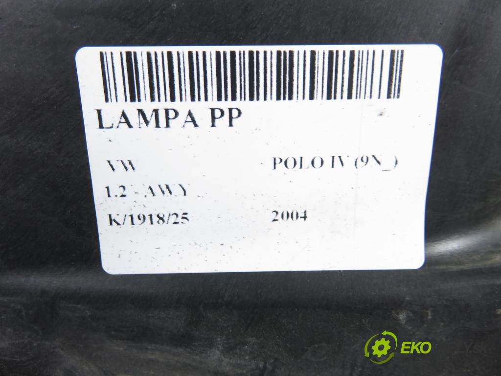 VW POLO (9N_) HB 2004 40,00 1.2 6V 54 - AWY 1198,00 Svetlo PP 6Q1941008AF