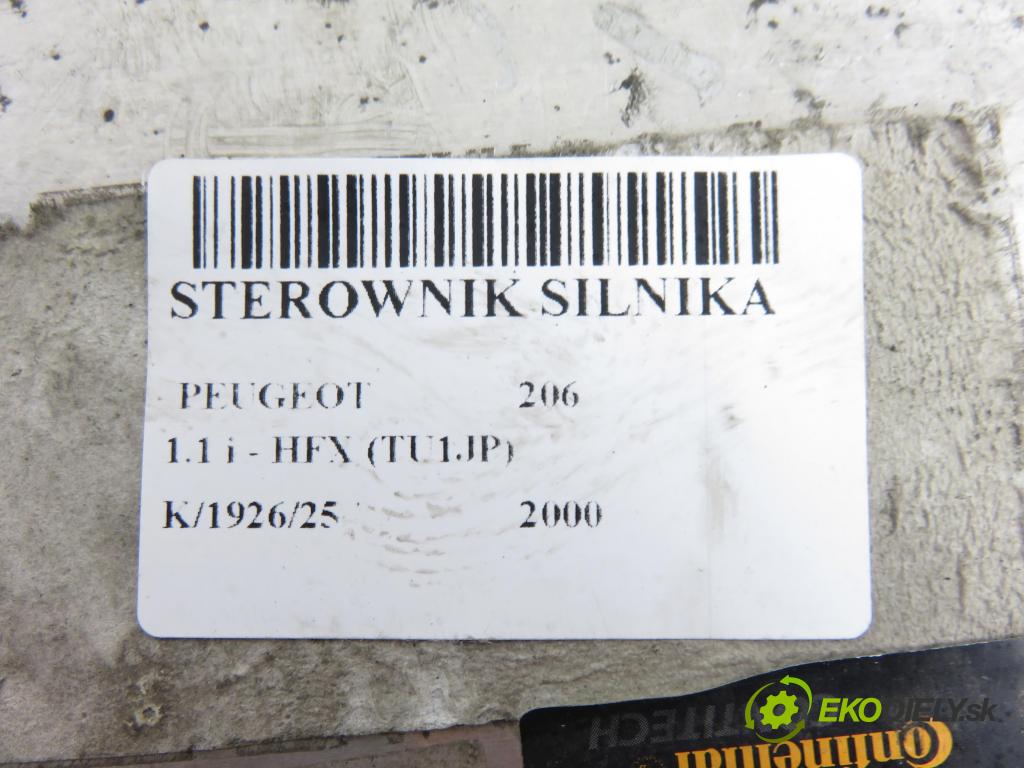 PEUGEOT 206 liftback (2A/C) HB 2000 440,00 1.1 i - HFX (TU1JP) 1124,00 Riadiaca jednotka Motor IAW48P270 ; 9642597680 ; 9642423780