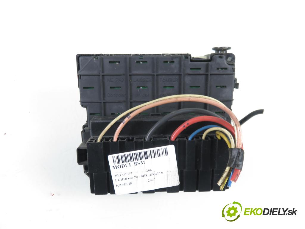 PEUGEOT 206 liftback (2A/C) HB 2007 50,00 1.4 HDi 8V 70 - 8HZ 1398,00 MODUL BSM 9657608880