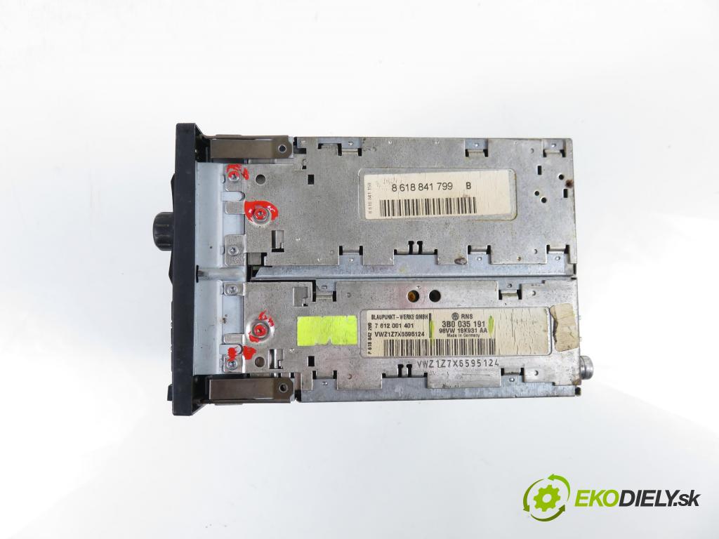 VW SHARAN (7M8, 7M9, 7M6) HB 1999 81,00 1.9 TDI 110 - AFN 1896,00 RADIO CD 3B0035191 ; 98VW18K931AA