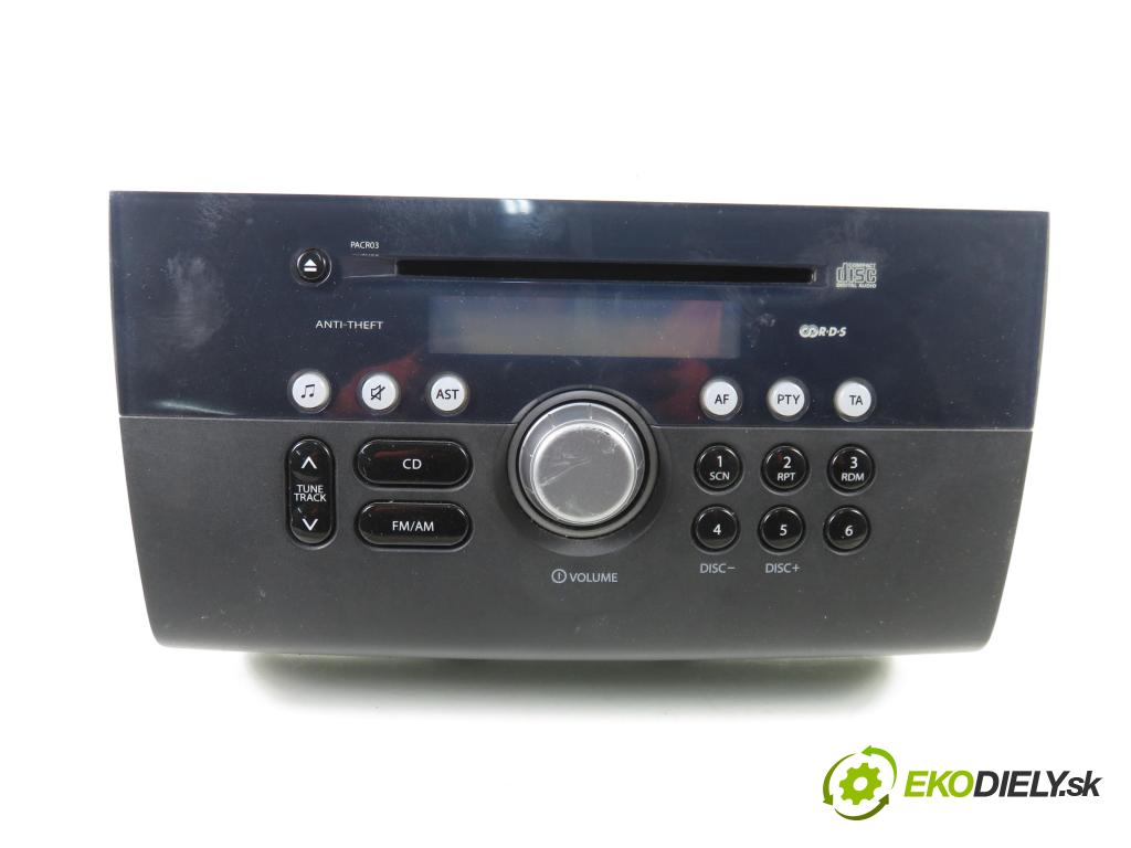 SUZUKI SWIFT III (MZ, EZ) HB 2007 68,00 1.3 4x4 (RS 413) - M13A 1328,00 RADIO CD 3910162J1