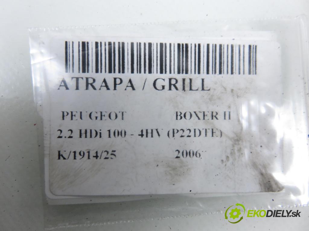 PEUGEOT BOXER Skrzynia FURGON 2006 74,00 2.2 HDi 100 - 4HV (P22DTE) 2198,00 Mriežka / maska 1306599070