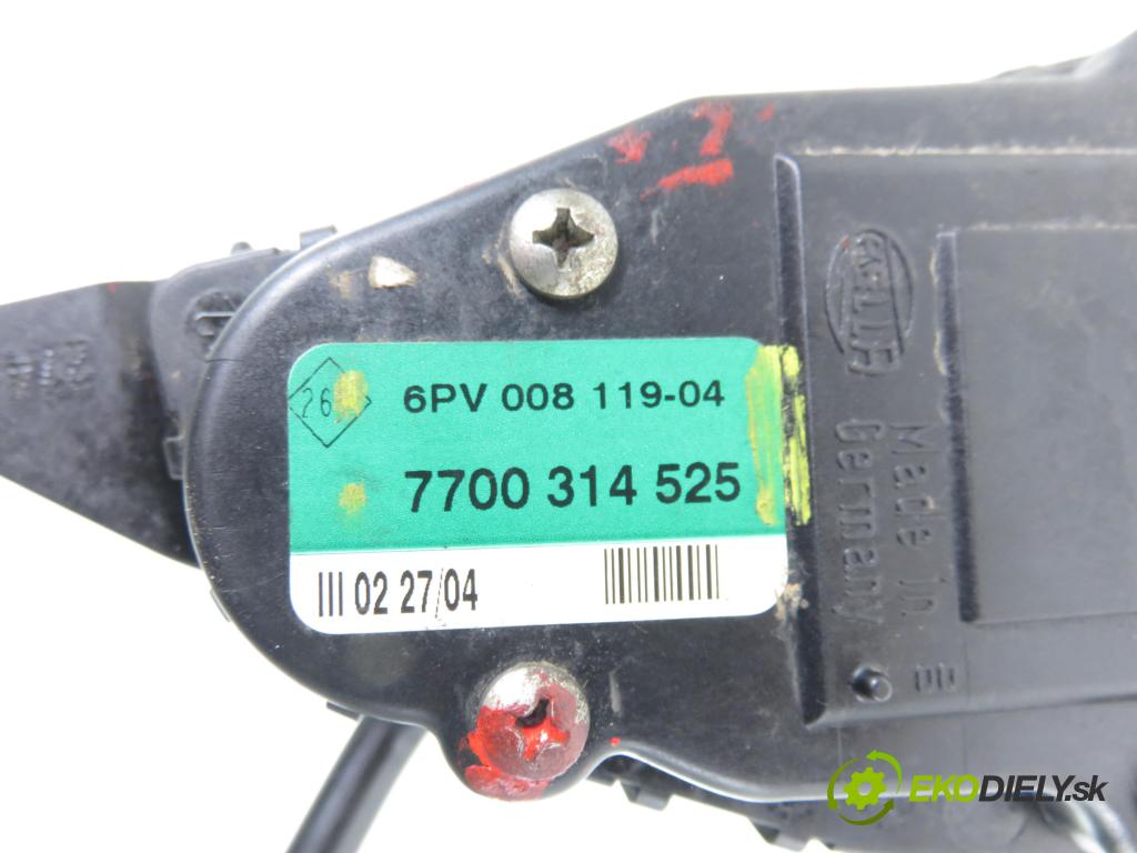 RENAULT MASTER II Skrzynia (FD) FURGON 2006 66,00 2.2 dCI 90 - G9T 750 2188,00 Potenciometer plynu 7700314525 ; 6PV00811904 (Potenciometer plynového pedálu)