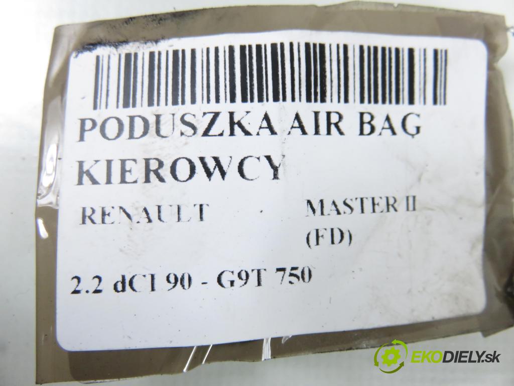 RENAULT MASTER II Skrzynia (FD) FURGON 2006 66,00 2.2 dCI 90 - G9T 750 2188,00 AirBag air BAG volantu 8200188632
