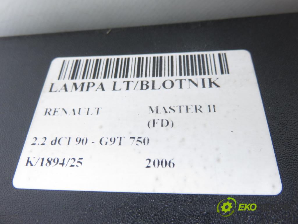 RENAULT MASTER II Skrzynia (FD) FURGON 2006 66,00 2.2 dCI 90 - G9T 750 2188,00 Svetlo ľavé zadné