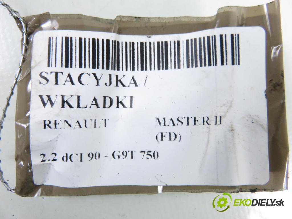 RENAULT MASTER II Skrzynia (FD) FURGON 2006 66,00 2.2 dCI 90 - G9T 750 2188,00 spinačka  (Spínacia skrinka)