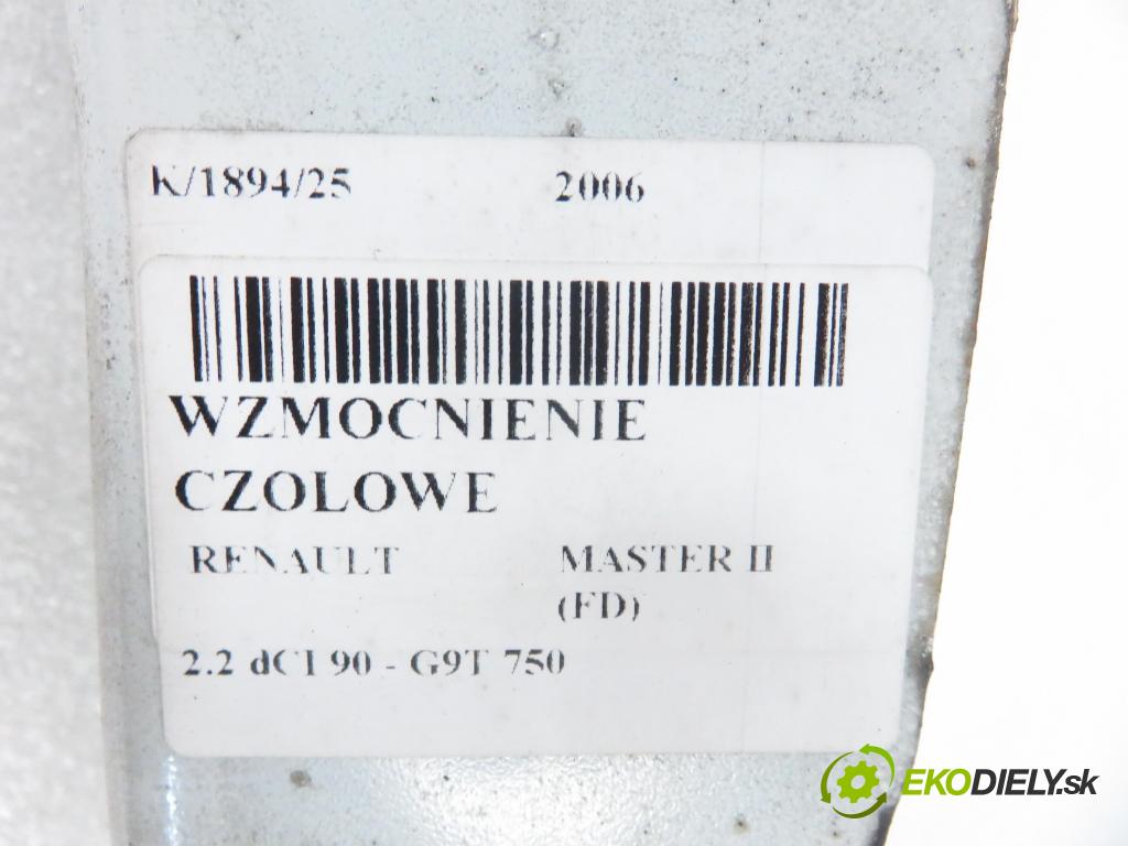 RENAULT MASTER II Skrzynia (FD) FURGON 2006 66,00 2.2 dCI 90 - G9T 750 2188,00 Výstuha čelné 8200189647E