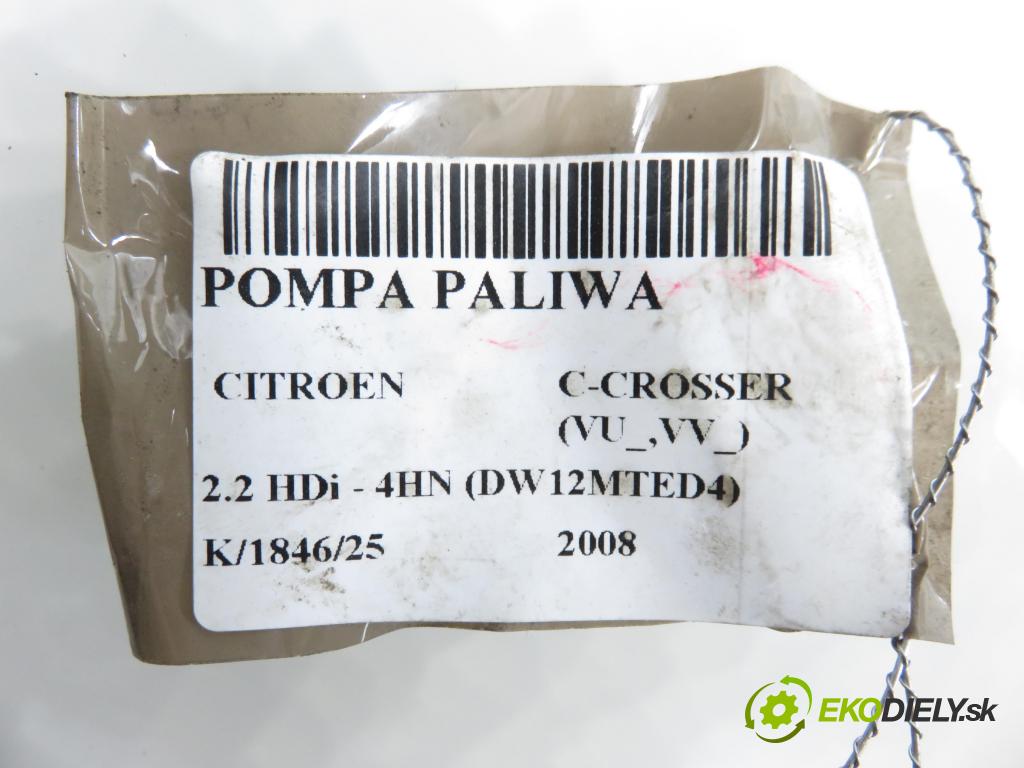 CITROEN C-CROSSER (EP_) SUV 2008 115,00 2.2 HDi 160 - 4HN (DW12MTED4) 2179,00 Pumpa paliva 
