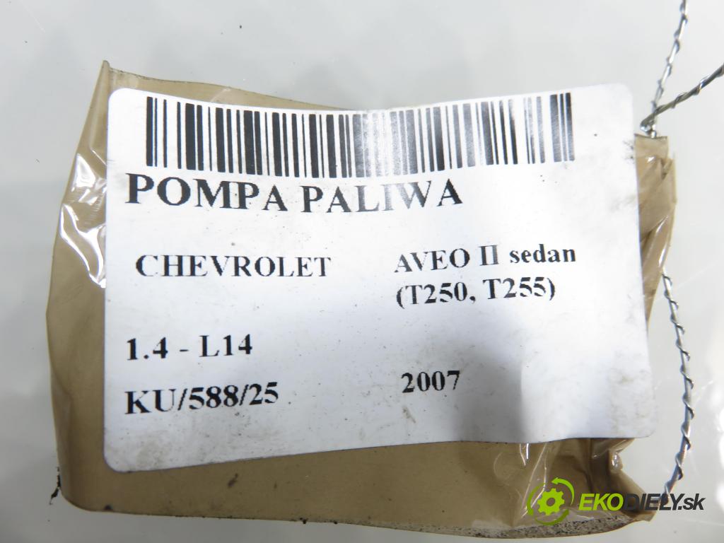 CHEVROLET AVEO sedan (T250, T255) SEDAN 2007 0,00 1.4 - L14 1399,00 Pumpa paliva 96447642