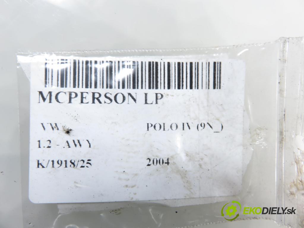 VW POLO (9N_) HB 2004 40,00 1.2 6V 54 - AWY 1198,00 MCPERSON LP