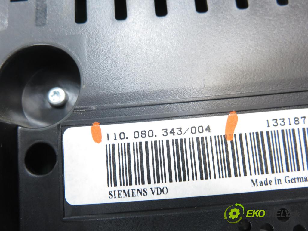 VW CADDY III Variant (2KB, 2KJ, 2CB, 2CJ) KOMBIVAN 2007 77,00 1.9 TDI PD 105 1896,00 Prístrojovka elektrický 1T0920863A ; 110080343004