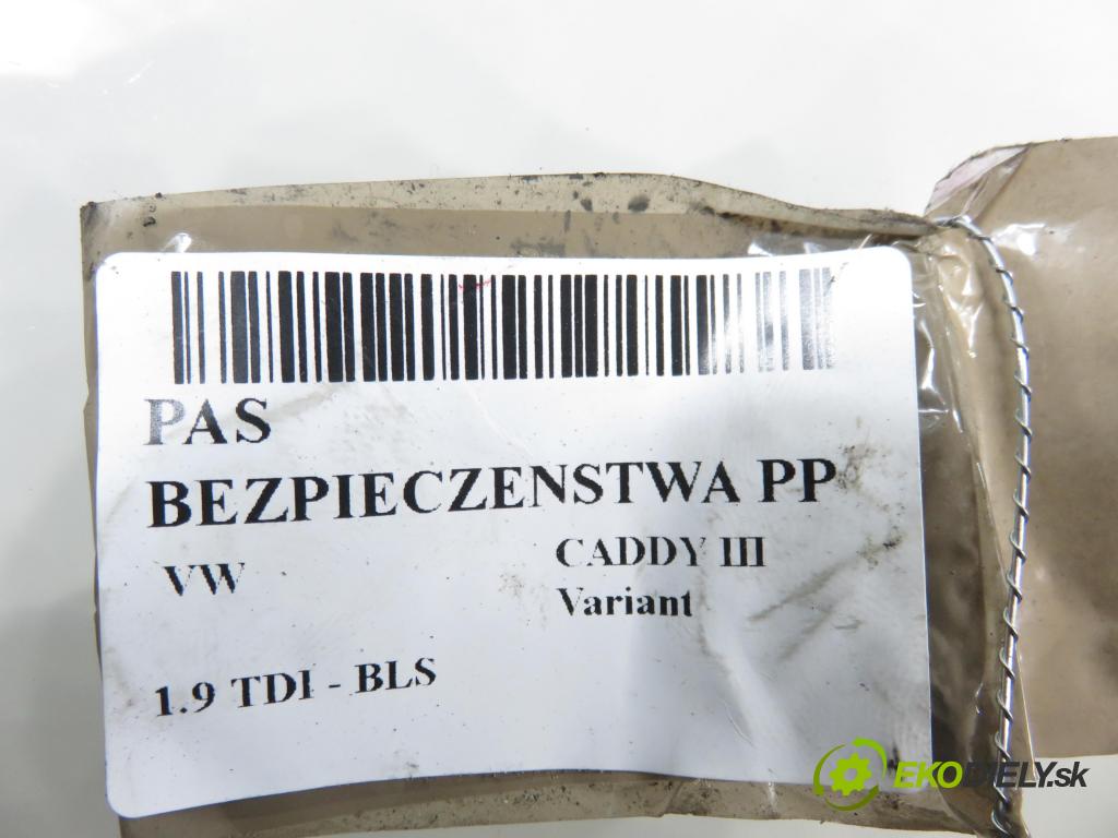 VW CADDY III Variant (2KB, 2KJ, 2CB, 2CJ) KOMBIVAN 2007 77,00 1.9 TDI PD 105 1896,00 Držiak bezpečnostný PP 2K0857806B