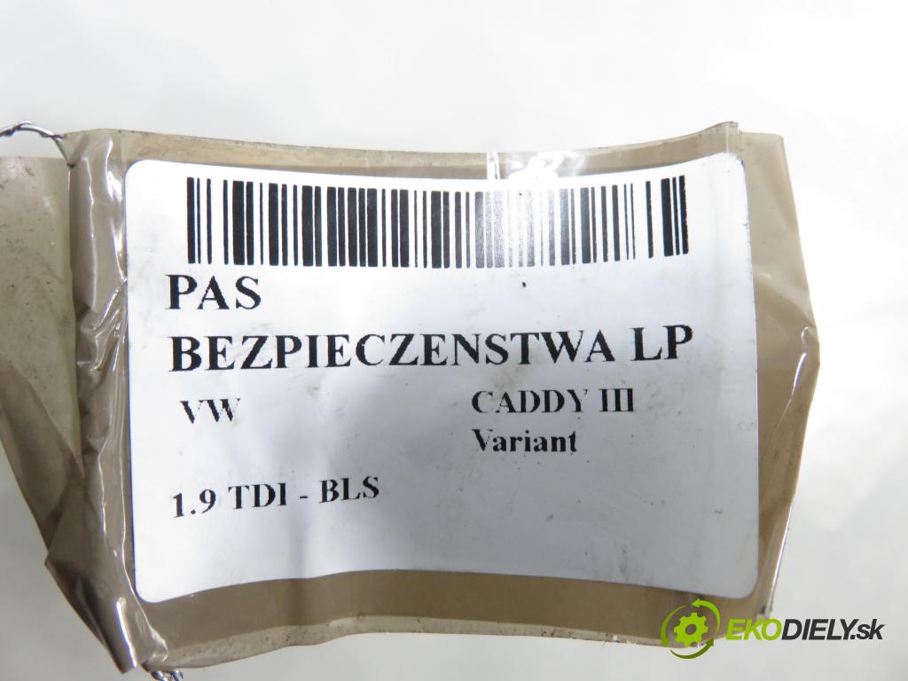 VW CADDY III Variant (2KB, 2KJ, 2CB, 2CJ) KOMBIVAN 2007 77,00 1.9 TDI PD 105 1896,00 Držiak bezpečnostný LP 2K0857805B