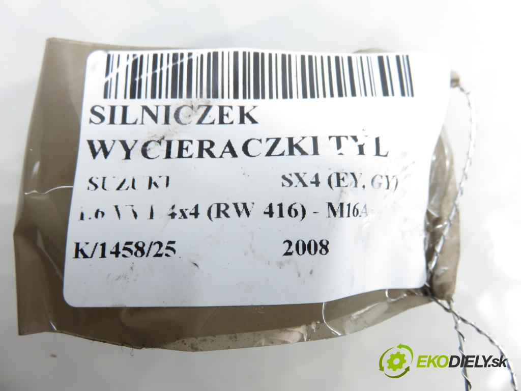 SUZUKI SX4 (EY, GY) CROSSOVER 2008 79,00 1.6 VVT 4x4 (RW 416) 107 - M16A 1586,00 Motorček stierače zadné 
