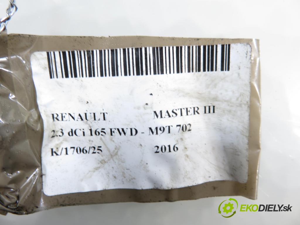 RENAULT MASTER III Platforma / podwozie (EV, HV, UV) KABINA/PLATFORMA 2016 120,00 2.3 dCi 165 FWD - M9T 702 2298,00 Riadiaca jednotka ADBLUE: 169108548R ; 0580001015 ; 240544488R