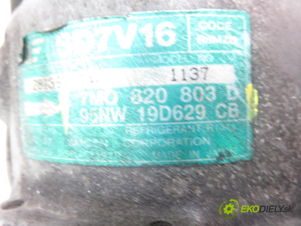 SEAT ALHAMBRA (7V8, 7V9) MINIVAN 1997 66,00 1.9 TDI 90 - AHU 1896,00 KOMPRESOR: klimatizace 7M0820803D ; 95NW19D629CB (Kompresor klimatizace)