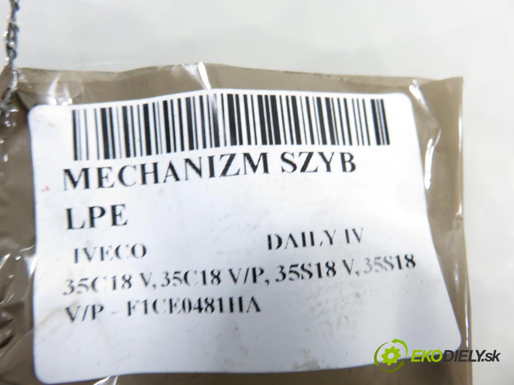 IVECO DAILY IV Skrzynia FURGON 2007 130,00 35C18 V, 35C18 V/P, 35S18 V, 35S18 V/P - F1CE0481H 2998,00 Mechanizmus okien A3800182LH