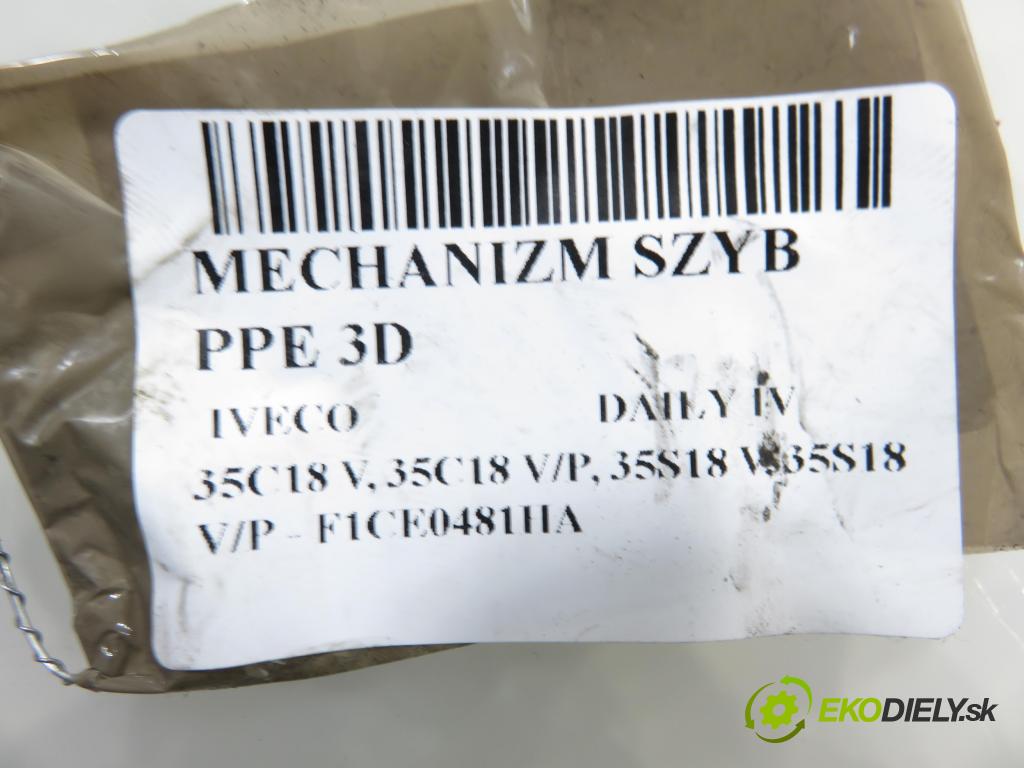 IVECO DAILY IV Skrzynia FURGON 2007 130,00 35C18 V, 35C18 V/P, 35S18 V, 35S18 V/P - F1CE0481H 2998,00 Mechanizmus okien 3D A3800181RH