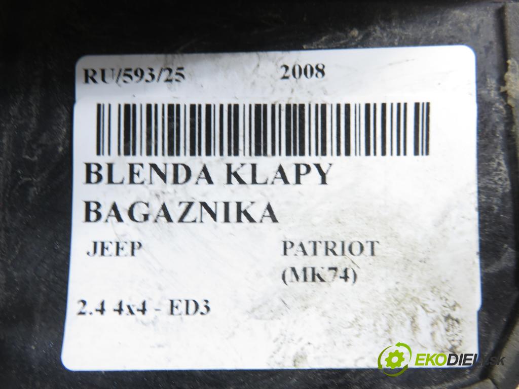JEEP PATRIOT (MK74) SUV 2008 125,00 2.4 4x4 - 170 DOHC 16V Dual VVT (ED3) 2360,00 Zadné čelo dverí kufor 58462