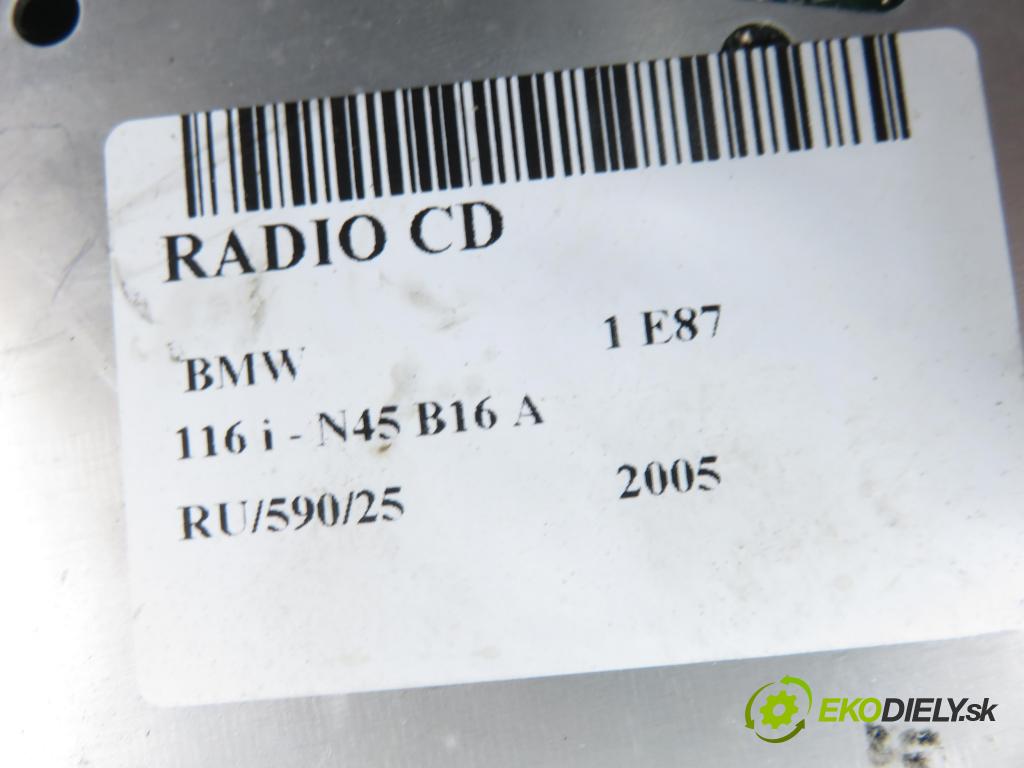 BMW 1 (E87) HB 2005 85,00 116 i - N45 B16 A 1596,00 RADIO CD 65126959145
