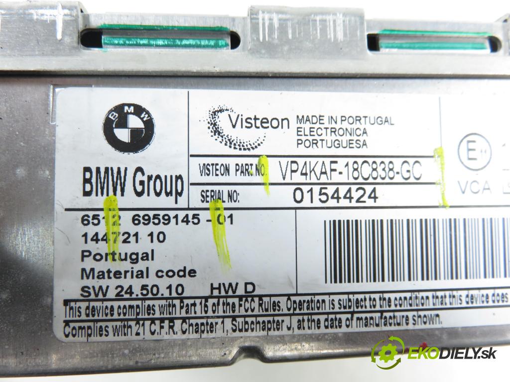 BMW 1 (E87) HB 2005 85,00 116 i - N45 B16 A 1596,00 RADIO CD 65126959145
