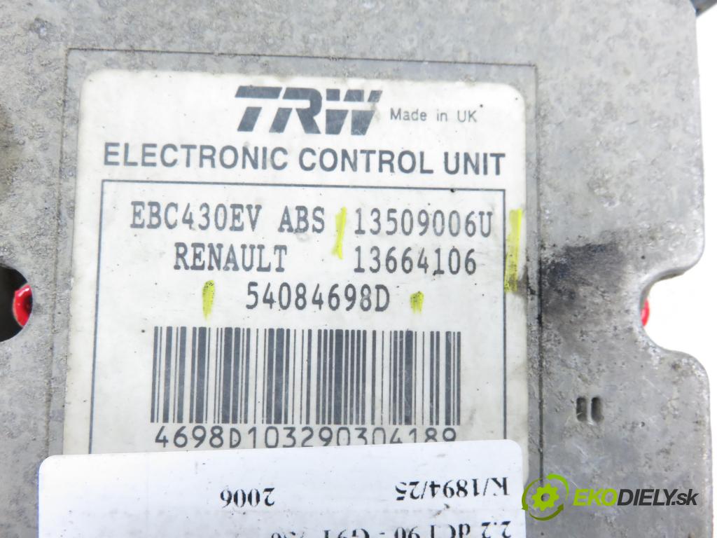 RENAULT MASTER II Skrzynia (FD) FURGON 2006 66,00 2.2 dCI 90 - G9T 750 2188,00 Pumpa ABS 13664106 ; 54084698D ; 8200196053 (Pumpa ABS)