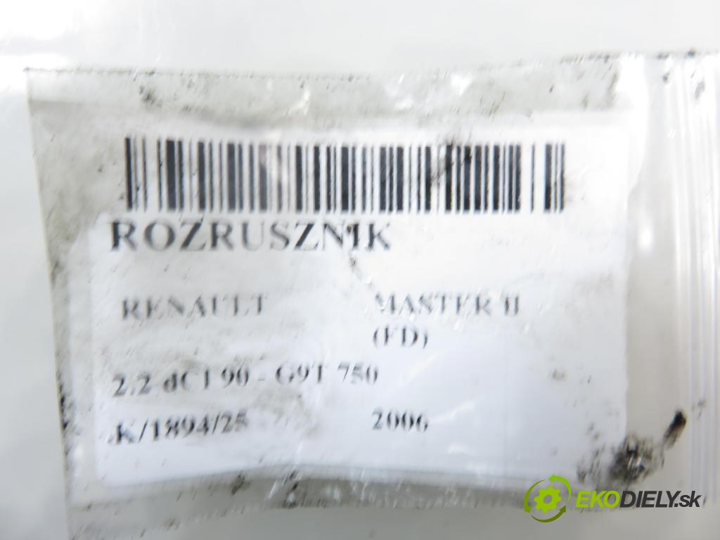 RENAULT MASTER II Skrzynia (FD) FURGON 2006 66,00 2.2 dCI 90 - G9T 750 2188,00 Štartér D7R53 (Štartér)