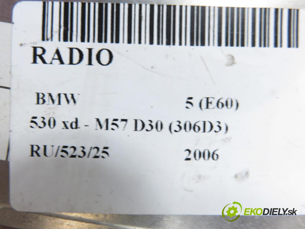 BMW 5 (E60) SEDAN 2006 170,00 530 xd 231 - M57 D30 (306D3) 2993,00 RADIO CD 9117559