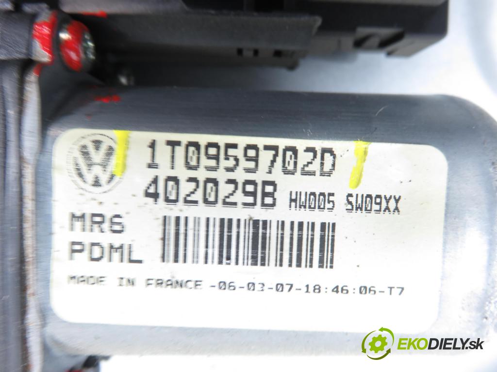 VW CADDY III Variant (2KB, 2KJ, 2CB, 2CJ) KOMBIVAN 2007 77,00 1.9 TDI PD 105 1896,00 Mechanizmus okien 2K1837752BS ; 1K0959792J ; 1T0959702D