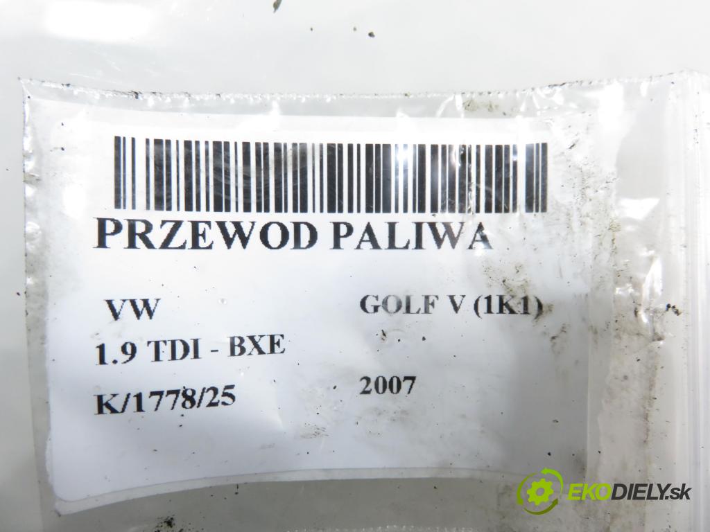 VW GOLF V (1K1) HB 2007 77,00 1.9 TDI - BXE 1896,00 rúrka paliva