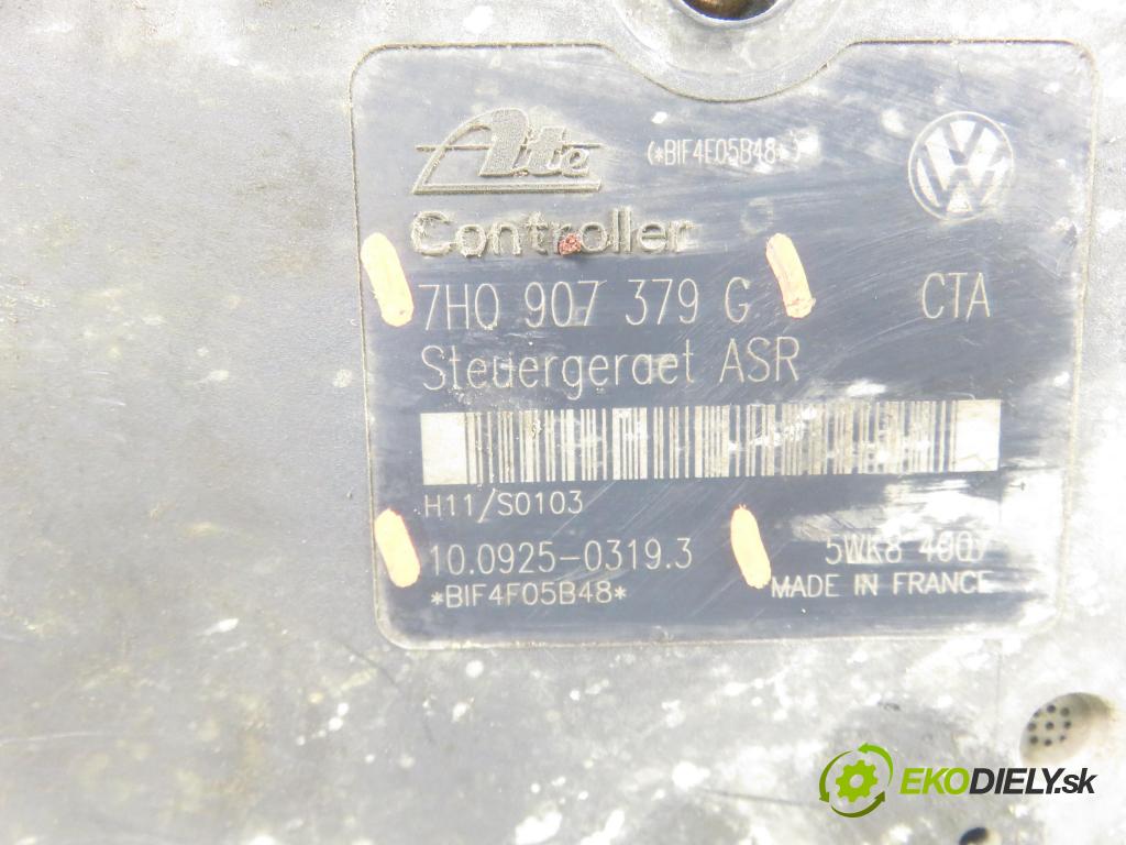 VW TRANSPORTER V Skrzynia (7HA, 7HH, 7EA, 7EH) FURGON 2005 77,00 1.9 TDI PD 105 - AXB 1896,00 Pumpa ABS 7H0907379G ; 10092503193 (Pumpa ABS)