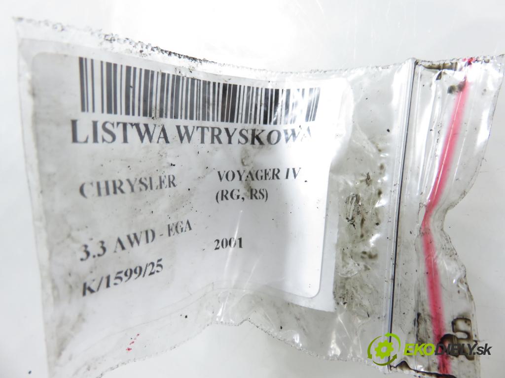 CHRYSLER VOYAGER IV (RG, RS) MINIVAN 2001 0,00 3.3 AWD - EGA 3301,00 Lišta vstrekovacia 0280156007 ; 04861454AA ; 04861498AB (Vstrekovacia lišta)