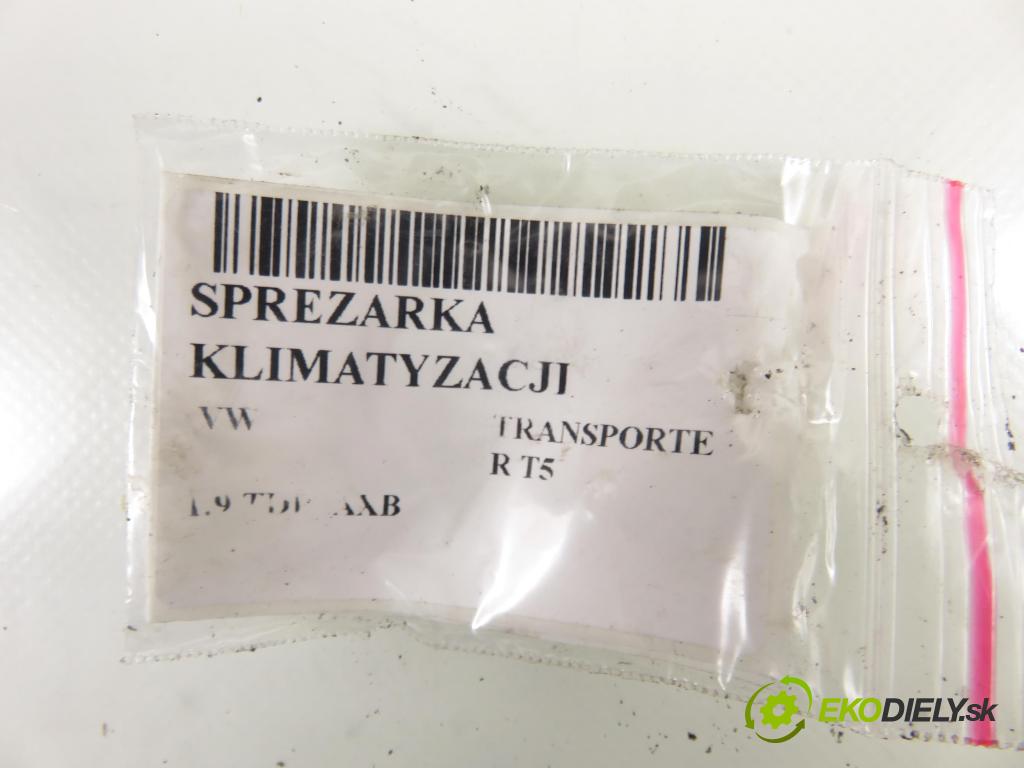 VW TRANSPORTER V Skrzynia (7HA, 7HH, 7EA, 7EH) FURGON 2005 77,00 1.9 TDI PD 105 - AXB 1896,00 KOMPRESOR: klimatizace 7H0820803C (Kompresor klimatizace)