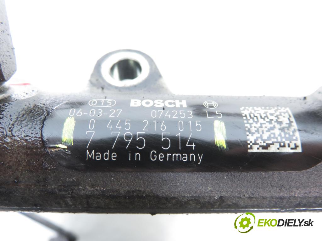 BMW 5 (E60) SEDAN 2006 170,00 530 xd 231 - M57 D30 (306D3) 2993,00 lišta vstřikovací 7795514 ; 0445216015 ; 0281002738 (Vstřikovací lišta)