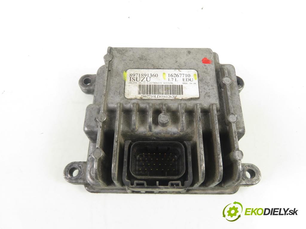 OPEL ASTRA G Kombi (T98) KOMBI 2003 55,00 1.7 DTI 16V - Y 17 DT 1686,00 Riadiaca jednotka pumpy 8971891360 ; 16267710