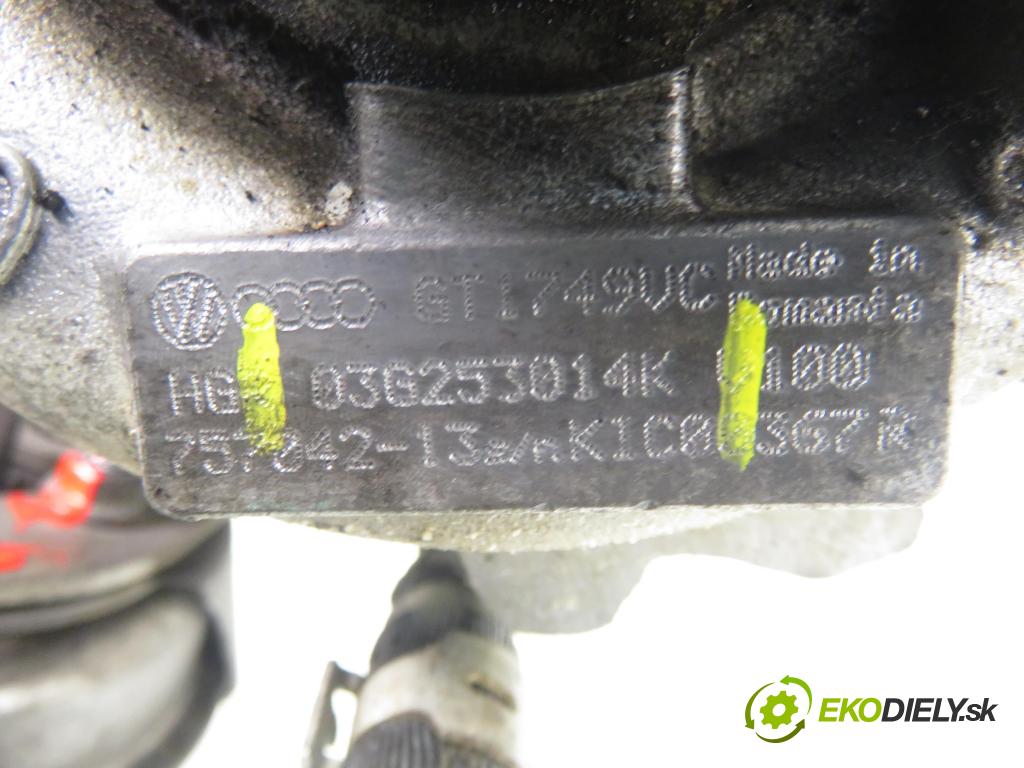 VW PASSAT B6 (3C2) SEDAN 2007 125,00 2.0 TDI - BMR 1968,00 Turbodúchadlo 03G253014K (Turbodúchadlo (kompletné))