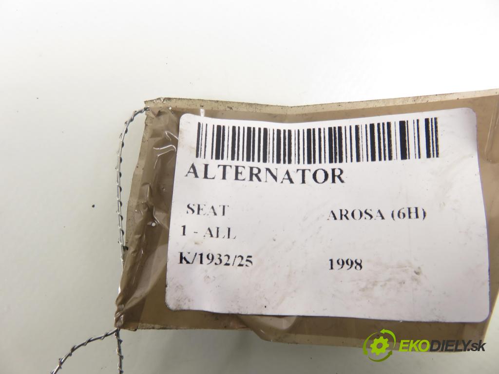 SEAT AROSA (6H) HB 1998 37,00 1.0 50 - ALL 999,00 Alternátor 030903023E (Alternátor)