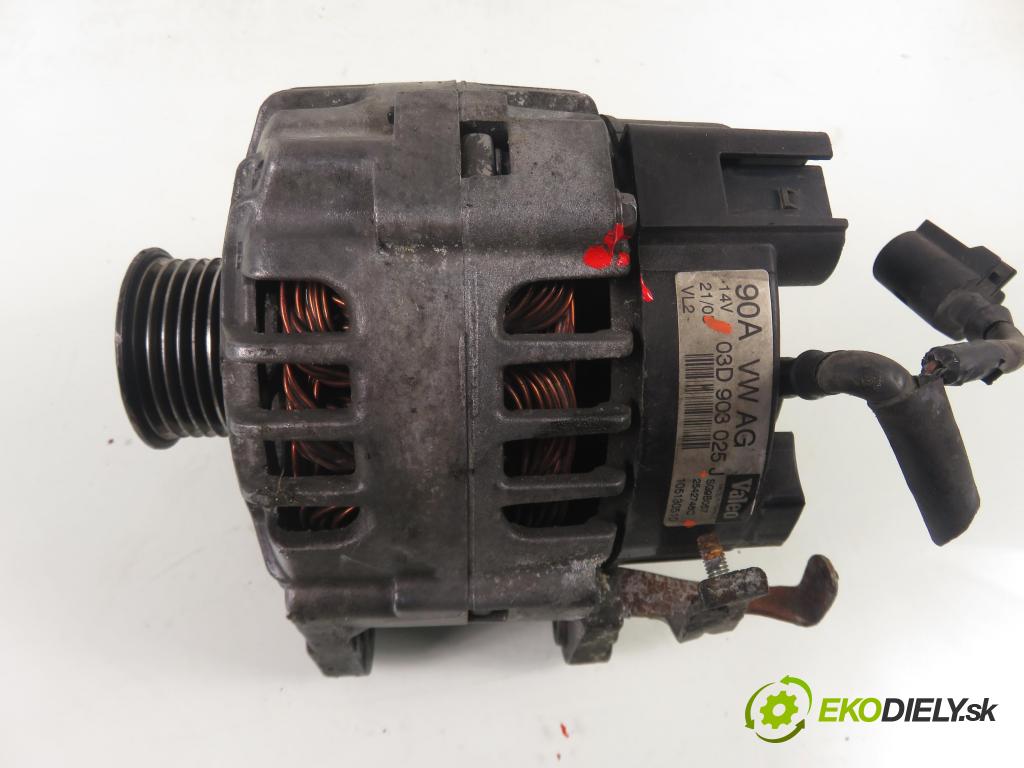 SKODA FABIA I SEDAN (6Y3) SEDAN 2006 47,00 1.2 - AZQ 1198,00 Alternátor 03D903025J ; SG9B057 (Alternátor)