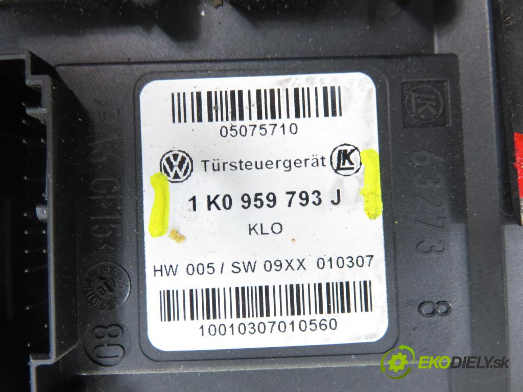 VW CADDY III Variant (2KB, 2KJ, 2CB, 2CJ) KOMBIVAN 2007 77,00 1.9 TDI PD 105 1896,00 Mechanizmus okien 2K1837751BN ; 1T0959701D ; 1K0959793J