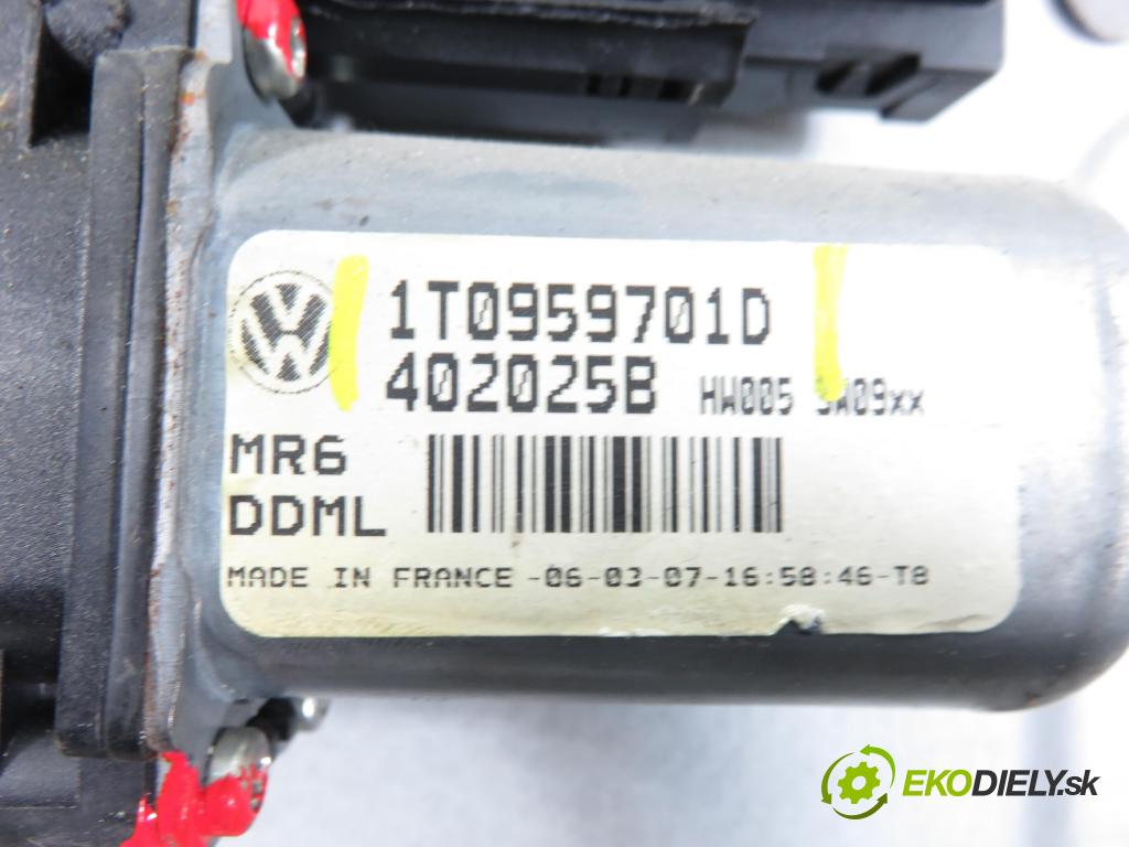 VW CADDY III Variant (2KB, 2KJ, 2CB, 2CJ) KOMBIVAN 2007 77,00 1.9 TDI PD 105 1896,00 Mechanizmus okien 2K1837751BN ; 1T0959701D ; 1K0959793J