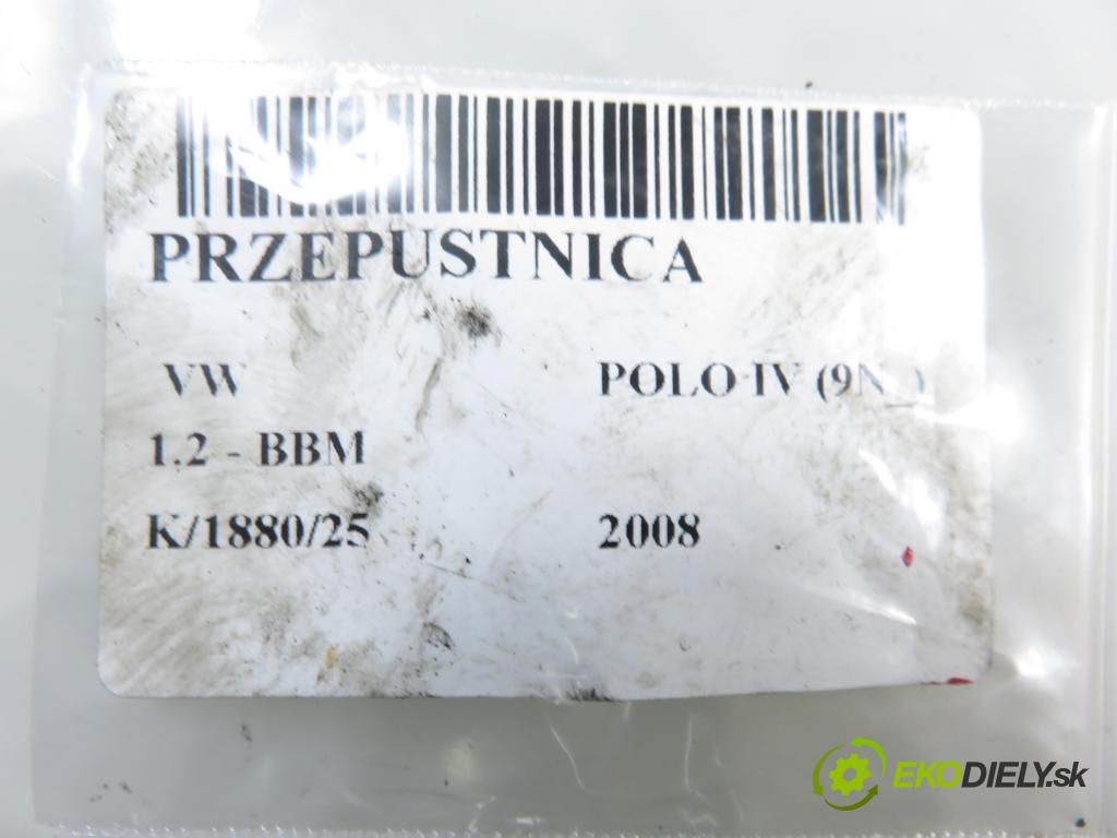 VW POLO (9N_) HB 2008 44,00 1.2 6V 60 - BBM 1198,00 Škrtiaca klapka 03D133062E ; A2C53060088 (Škrtiaca klapka)