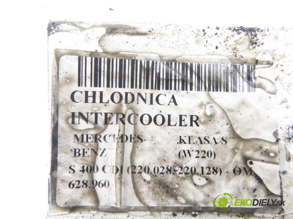 MERCEDES-BENZ KLASA S (W220) SEDAN 2003 191,00 S 400 CDI V8 260 - OM 628.960 3996,00 chladič intercooler 2205000300