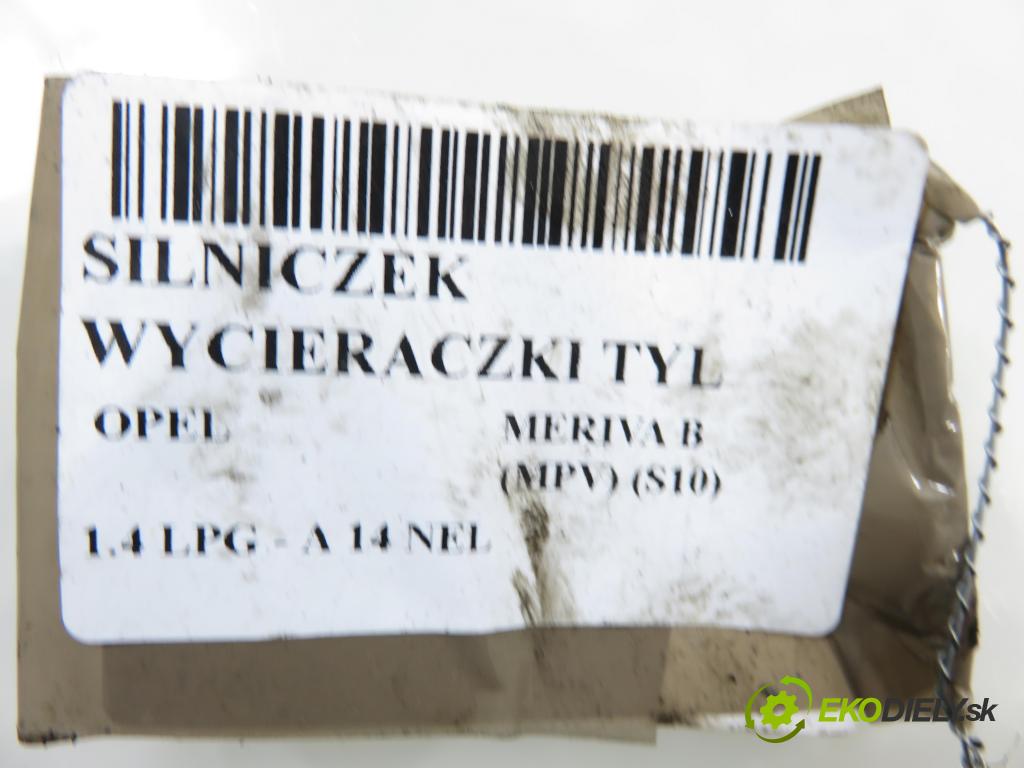 OPEL MERIVA B nadwozie wielkoprzestrzenne (MPV) (S10) MINIVAN 2008 88,00 1.4 LPG - A 14 NEL 1364,00 Motorček stierače zadné W000013579 ; 13282361