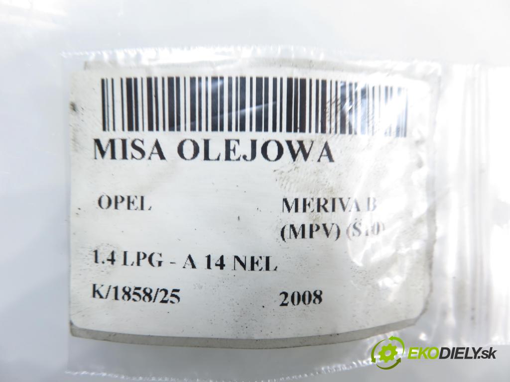 OPEL MERIVA B nadwozie wielkoprzestrzenne (MPV) (S10) MINIVAN 2008 88,00 1.4 LPG - A 14 NEL 1364,00 Vaňa olejová 55562729 ; 55568035 (Olejová vaňa)