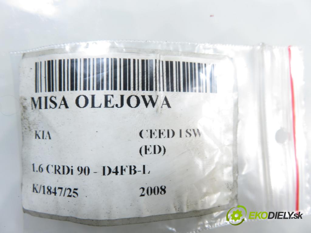 KIA CEE'D SW (ED) KOMBI 2008 66,00 1.6 CRDi 90 - D4FB-L 1582,00 Vaňa olejová  (Olejová vaňa)