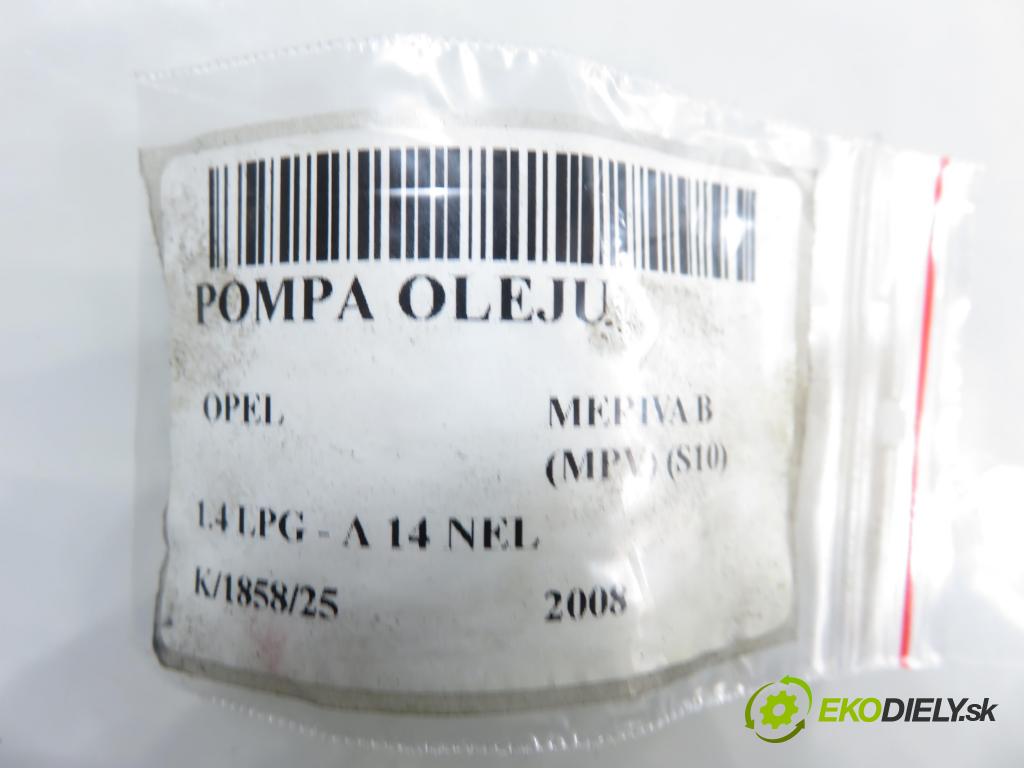 OPEL MERIVA B nadwozie wielkoprzestrzenne (MPV) (S10) MINIVAN 2008 88,00 1.4 LPG - A 14 NEL 1364,00 Obal Vačkový hriadeľ: 55562788